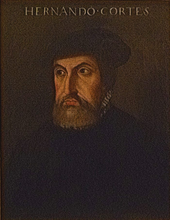 Portrait de Hernán Cortés